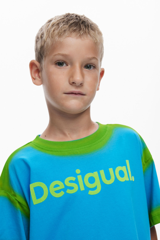 Tricou cu maneca scurta in degrade