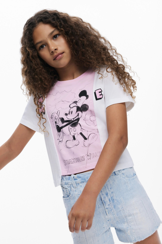 Tricou bicolor Mickey Mouse