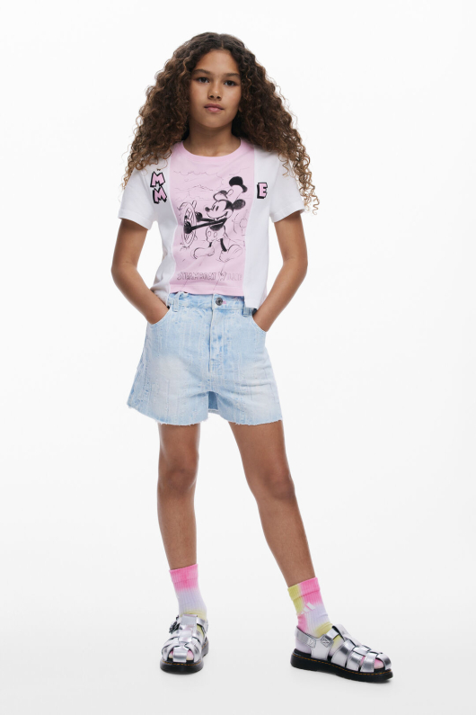 Tricou bicolor Mickey Mouse