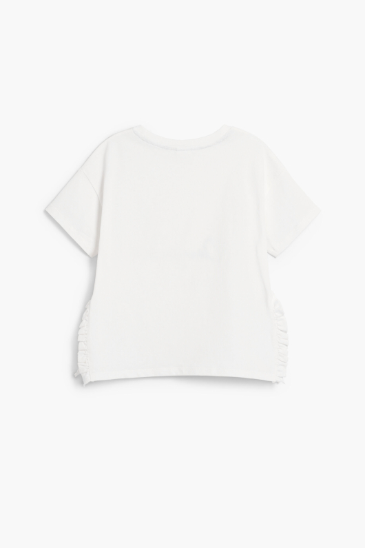 Tricou cu maneca scurta si carouri