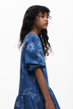 Rochie din denim cu flori