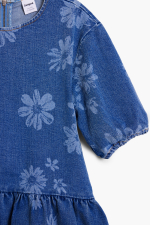 Rochie din denim cu flori