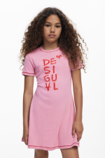 Rochie scurta cu print logo
