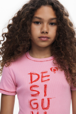 Rochie scurta cu print logo