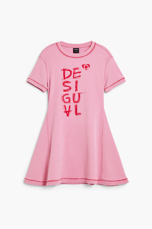 Rochie scurta cu print logo