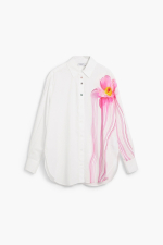 CAMASA ALBA CU PRINT FLOARE