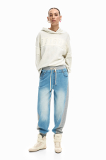 Pantaloni jogger din denim