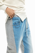 Pantaloni jogger din denim