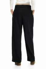 Pantaloni negri cu pense
