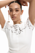 TRICOU ALB CU PRINT