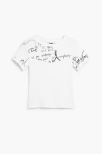 TRICOU ALB CU PRINT