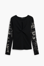 Bluza cu deschidere si inscriptie