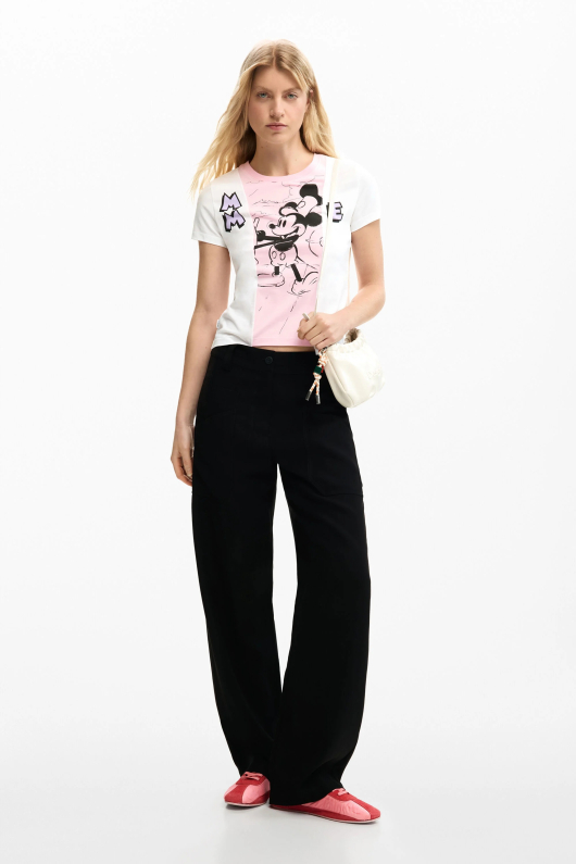 Tricou bicolor Mickey Mouse