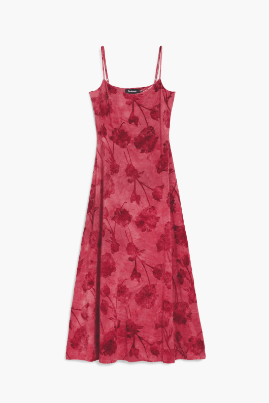 Rochie cu bretele si flori
