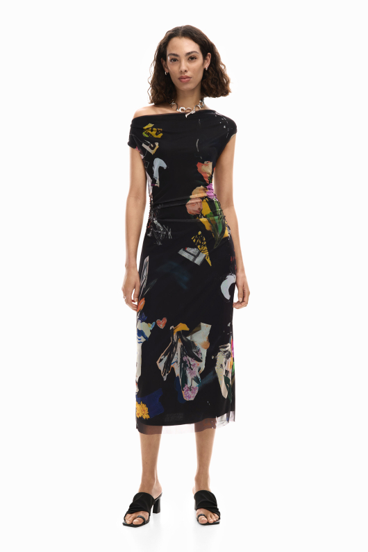 Rochie midi collage