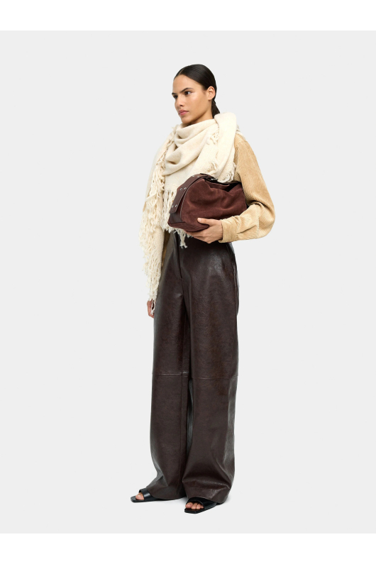PANTALONI CU EFECT DE PIELE ECOLOGICA