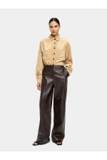 PANTALONI CU EFECT DE PIELE ECOLOGICA
