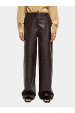 PANTALONI CU EFECT DE PIELE ECOLOGICA