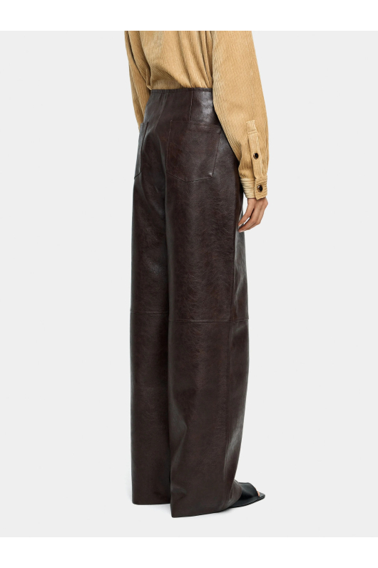 PANTALONI CU EFECT DE PIELE ECOLOGICA