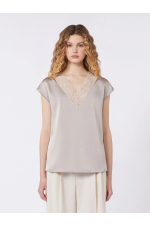 TOP SATINAT CULOARE NUDE