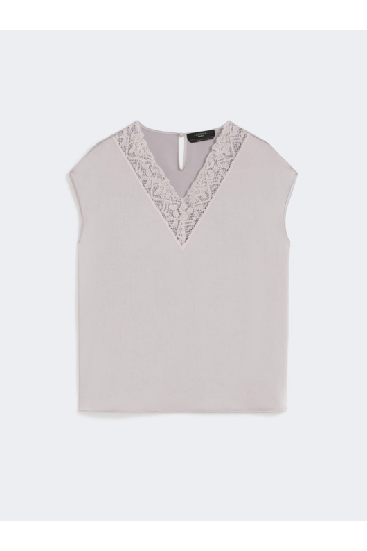 TOP SATINAT CULOARE NUDE
