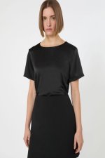 TRICOU NEGRU SATINAT