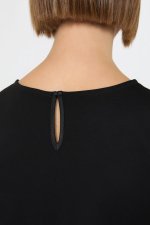 TRICOU NEGRU SATINAT