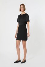 TRICOU NEGRU SATINAT