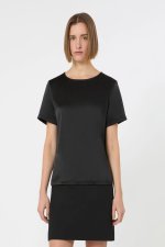 TRICOU NEGRU SATINAT