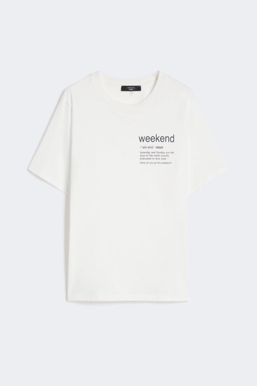 TRICOU ALB CU PRINT