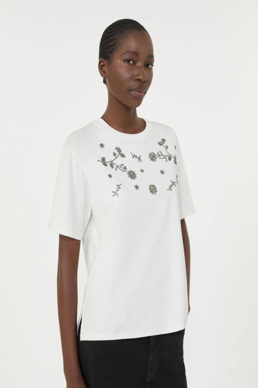 TRICOU ALB CU APLICATII
