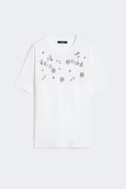 TRICOU ALB CU APLICATII
