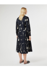 ROCHIE MIDI, BLEUMARINE CU PRINT GEOMETRIC