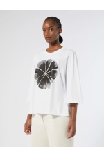 TRICOU ALB CU FLOARE