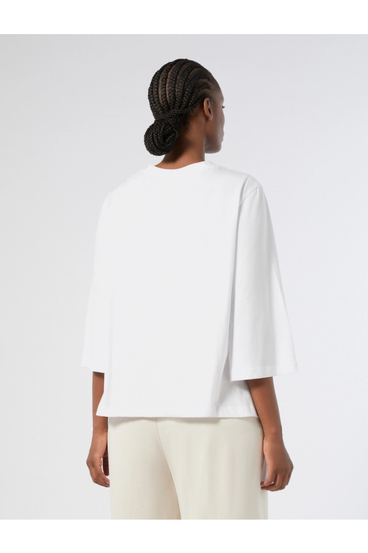 TRICOU ALB CU FLOARE