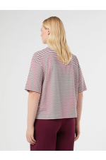 TRICOU ALB CU DUNGI ROSII