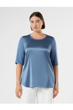 TRICOU ALBASTRU SATINAT