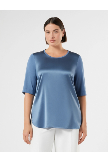 TRICOU ALBASTRU SATINAT