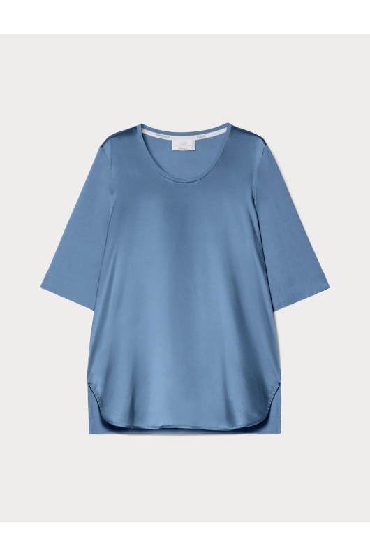 TRICOU ALBASTRU SATINAT