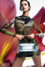 ROCHIE MINI CU PRINT, by M. Christian Lacroix