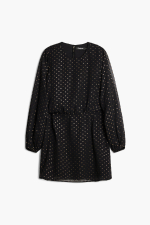 ROCHIE NEAGRA CU BULINE AURII