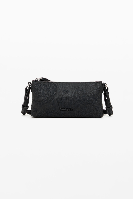 GEANTA MICA, NEAGRA CU BRODERIE