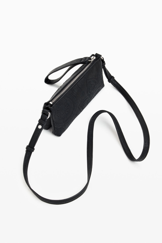 GEANTA MICA, NEAGRA CU BRODERIE