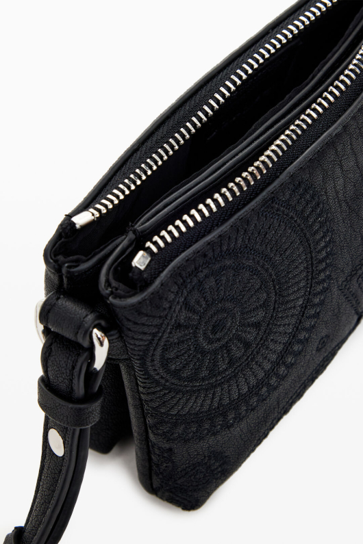 GEANTA MICA, NEAGRA CU BRODERIE