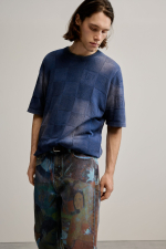 PANTALONI DENIM CU PRINT