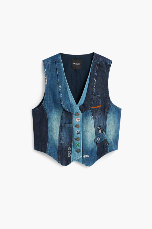Vesta denim patchwork