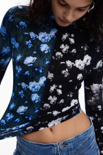 BLUZA DIN VASCOZA CU PRINT FLORAL