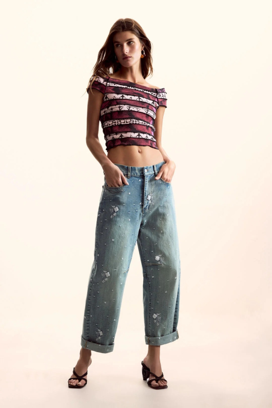 Tricou cropped creat de mr. christian lacroix