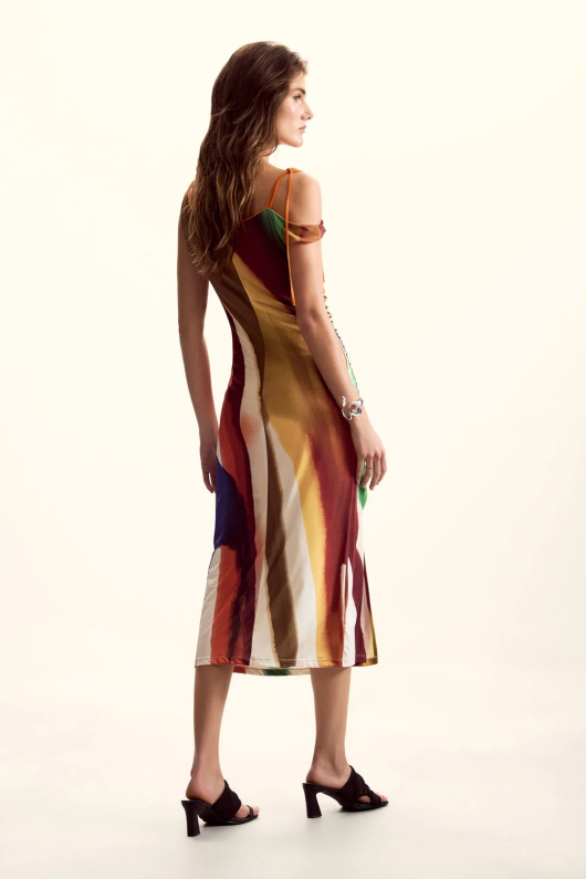 Rochie in dungi M. Christian Lacroix