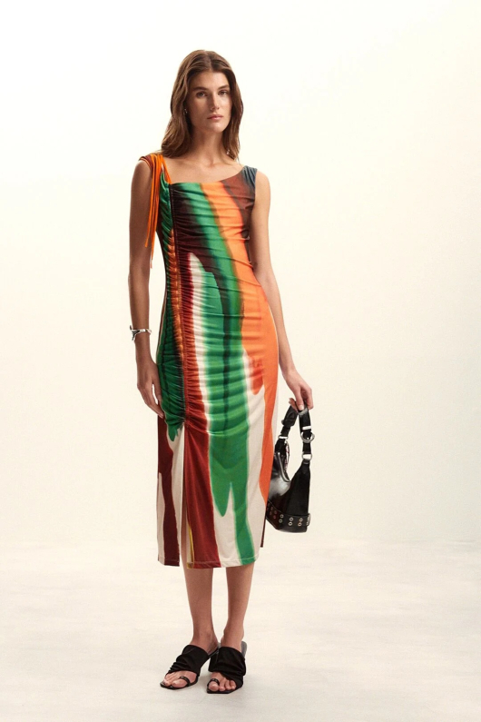 Rochie in dungi M. Christian Lacroix